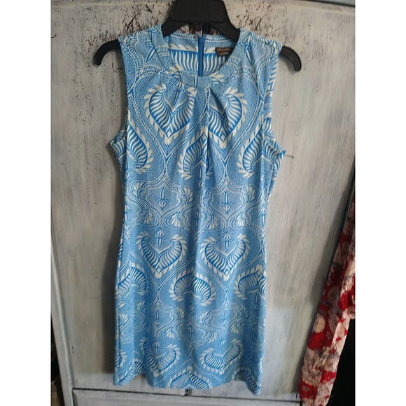 J. McLaughlin Sleeveless Floral Knee Length Dress Sm Boho Beachy Cottage Core - Picture 2 of 10